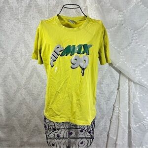 Retro Nike Air Max 90 logo green t-shirt size S